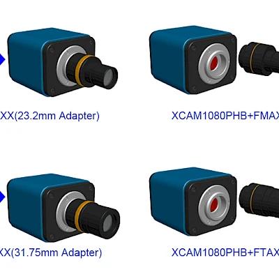 Extension of XCAM1080PHB/PHD/PHE with Microscope or Telescope Adapter