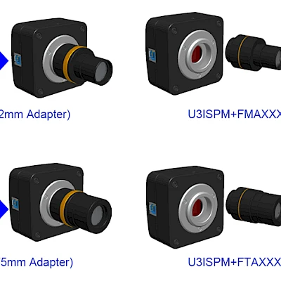 Extension of U3ISPM with Microscope or Telescope Adapter