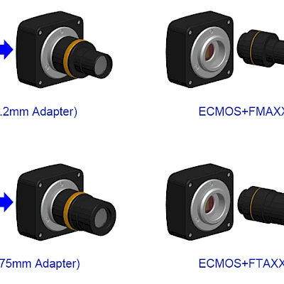 Extension of ECMOS with Microscope or Telescope Adapter