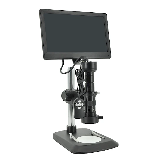 HC210-P Stereoscopic & Biological HDMI Microscope with display integrated camera & 1.5m wired controller