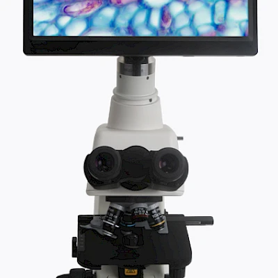 Front View of Nikon Microscope+XCAMSeries Camera and TPHD1080PA