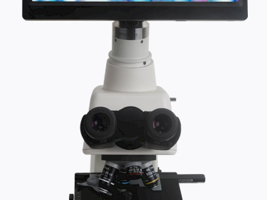 Front View of Nikon Microscope+XCAMSeries Camera and TPHD1080PA