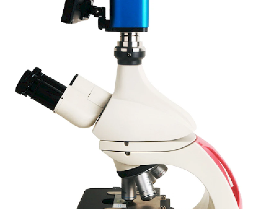 Side View of Leica Microscope+XCAMSeries Camera and TPHD1080PA