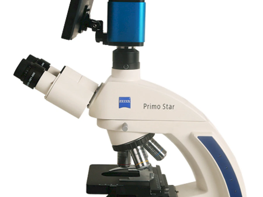 Front View of Zeiss Microscope+XCAMSeries Camera and TPHD1080PA