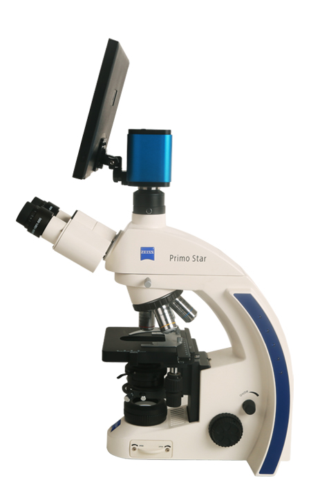 Front View of Zeiss Microscope+XCAMSeries Camera and TPHD1080PA