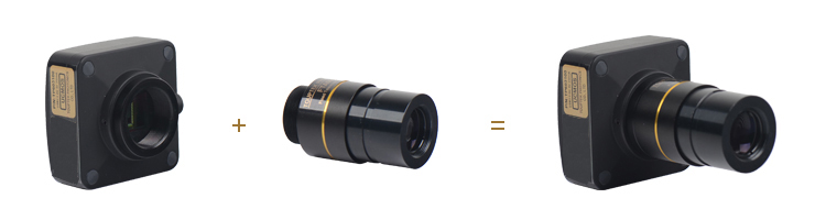 31.75mm Eyepiece to C-mount Fixed Telescope Eyepiece Adapter