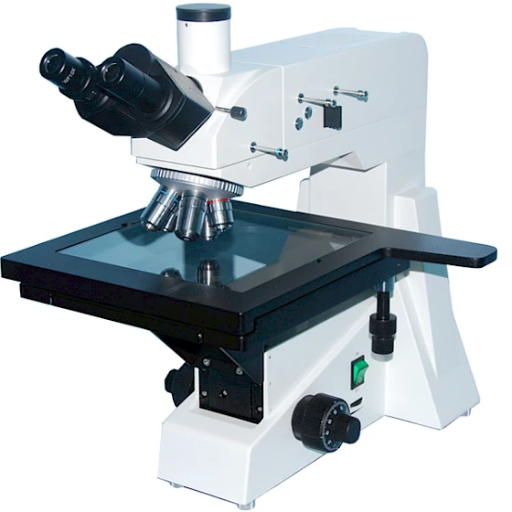 VM4600M Trinocular Upright Large-Mobile Mechanical Stage Metallurgical Microscope with Kohler Illuminatior