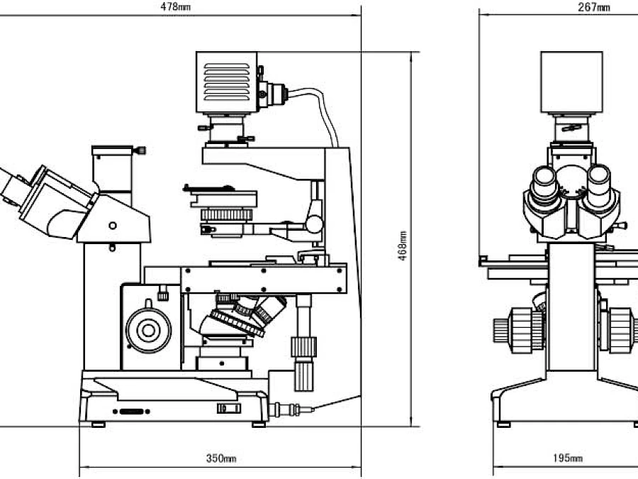 VMB200I 100X-400X Inverted Biological Microscope with Pendulum Rotate Condenser gallery image 6