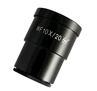 WF 10X 20mm High Eyepoint Eyepiece Stereo Microscope used 30mm with Scale