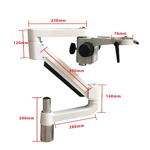 Dimension of Support Arm Mounting