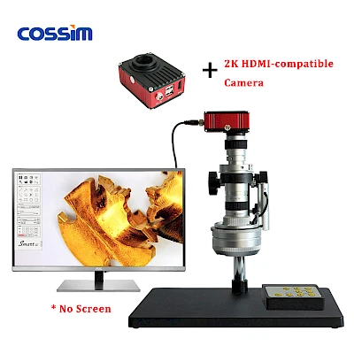 DTE-5 Auto 3D Stereo Microscope with its Connected 2K HDMI Camera