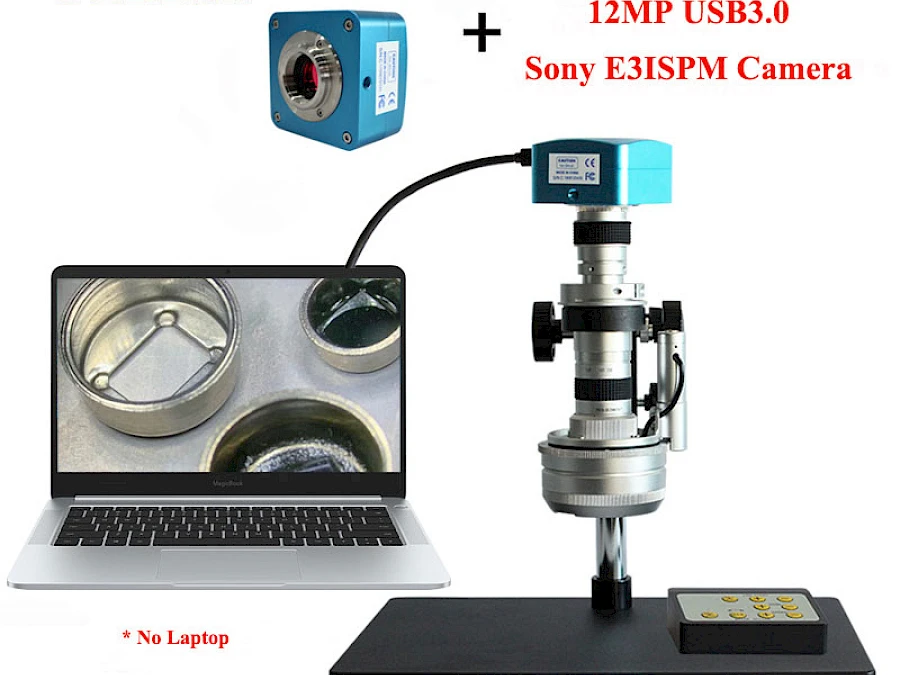 DTE-5 Auto 3D Stereo Microscope with its Connected USB Camera