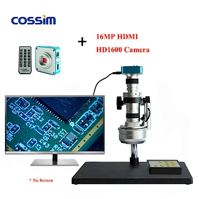 DTE-5 Auto 3D Stereo Microscope with its Connected 16MP HDMI Camera