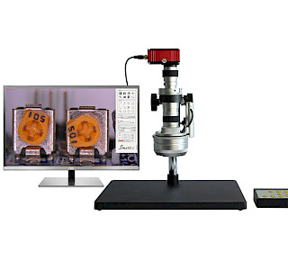 DTE-5 HD Automatic 3D Digital Stereo Zoom Video Microscope Motor Drive Electronic PCB Microscope