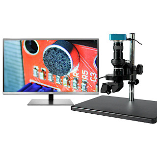 ATE-5 3D Manual Monocular Digital Video Stereo Microscope with HDMI 1080P Camera