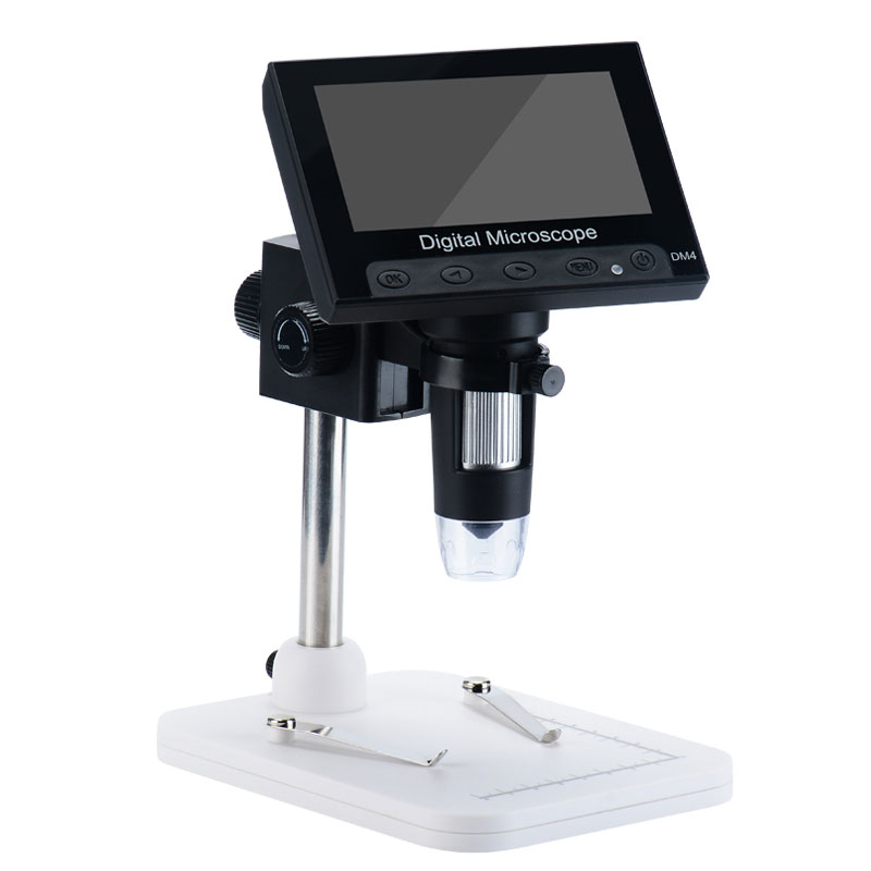 DM4 1000X 4.3 inch Portable Desktop Screen Magnifier Digital Microscope
