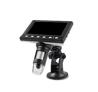 DM7 Portable 1000X 4.3" 1080P Digital LCD USB2.0 Digital Microscope with Suction Cup