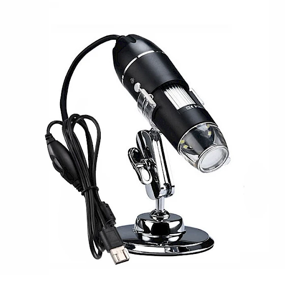 D4X 8 LED Light 1080P 1000X USB Portable Digital Electron Microscope for Skin Coin
