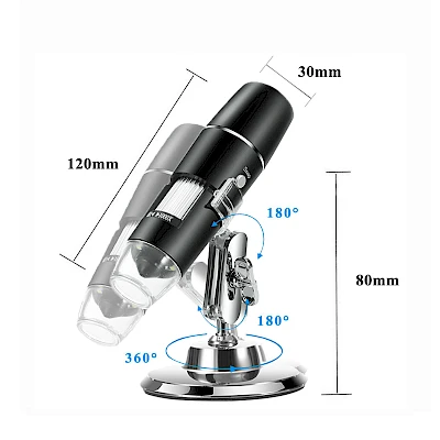 Size of W04 Digital Microscope