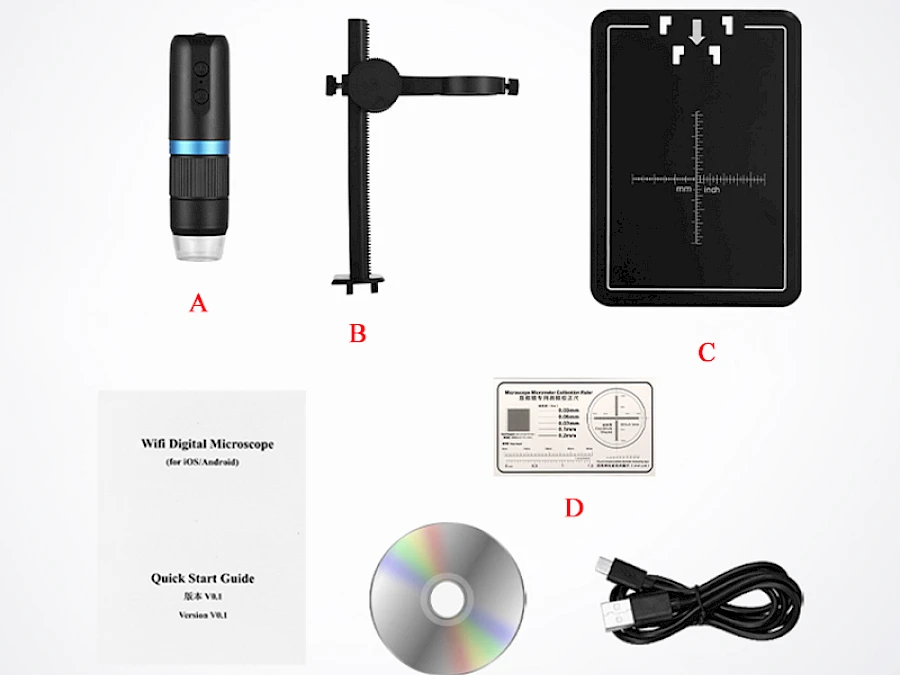 Packing List of MS5 Digital Microscope