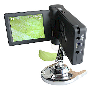 500X 12MP 3 Inch Continuous Zoom TFT Display Screen Handheld Digital Microscope with Image Processing Software Measurement