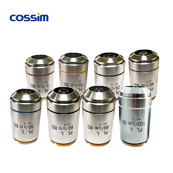 Infinity-Corrected Plan Achromatic Metallurgical Microscope Objective Lens for BF/DF Microscope
