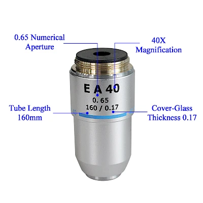 Structure of 195mm Achromatic Biological Microscope Objective Lens