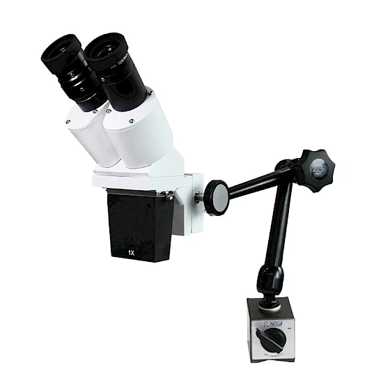 VMS303 40X Binocular Industrial Stereo Microscope with Adjustable Magnetic Base & Flexible Arm