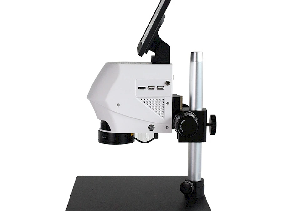 Side View of HVS-300P Video Microscope