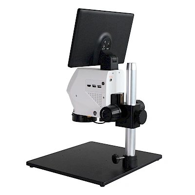 Back View of HVS-300P Video Microscope