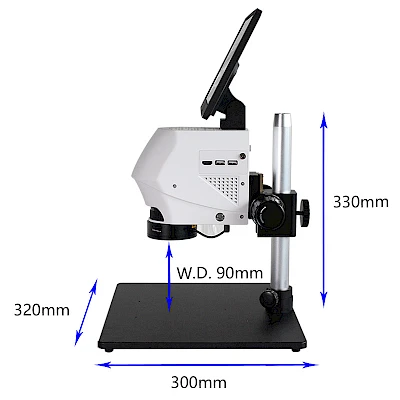 Size of HVS-300P Video Microscope