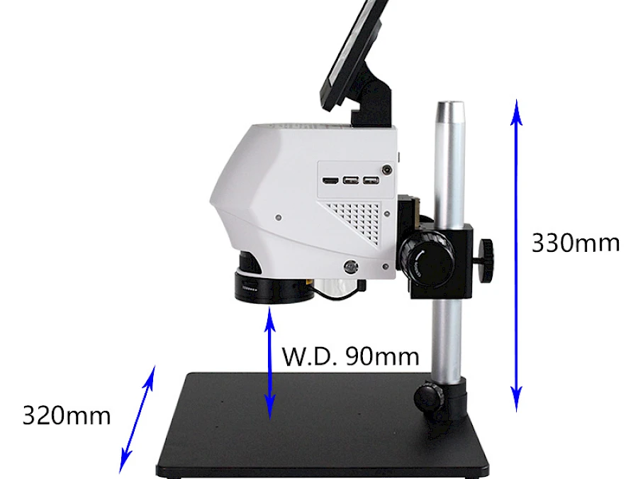 Size of HVS-300P Video Microscope