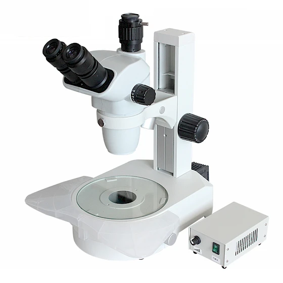 TW650A Zoom Illuminated Dissecting Stereo Microscope with Both-side Armrest & Oblique 360° Rotating Mirror