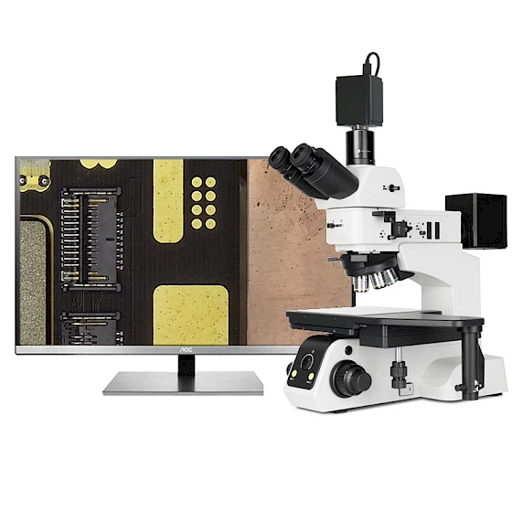 CM60BD-AF Electric Nosepiece Metallurgical Microscope with 6-inch Stage for Large-sized Specimen