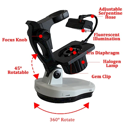 Structure of VGM Gemological Microscope Base