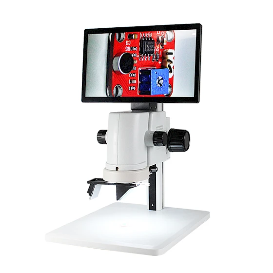 3D Electron USB LCD Screen Digital Video Stereo Microscope Intergrated Measuring Software Camera & LED Illuminator