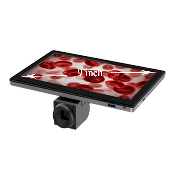 9inch HD Microscope Screen C-mount Integrated Microscope Camera Monitor Save Record Functions