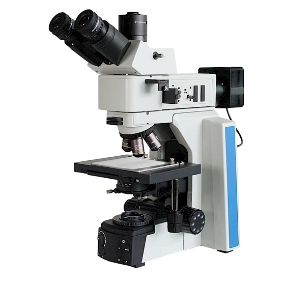 VM3500M Trinocular Reflected & Transmitted Illumination Memory System Metallurgical Microscope with Coded Quintuple Nosepiece & Semi-apo Lens