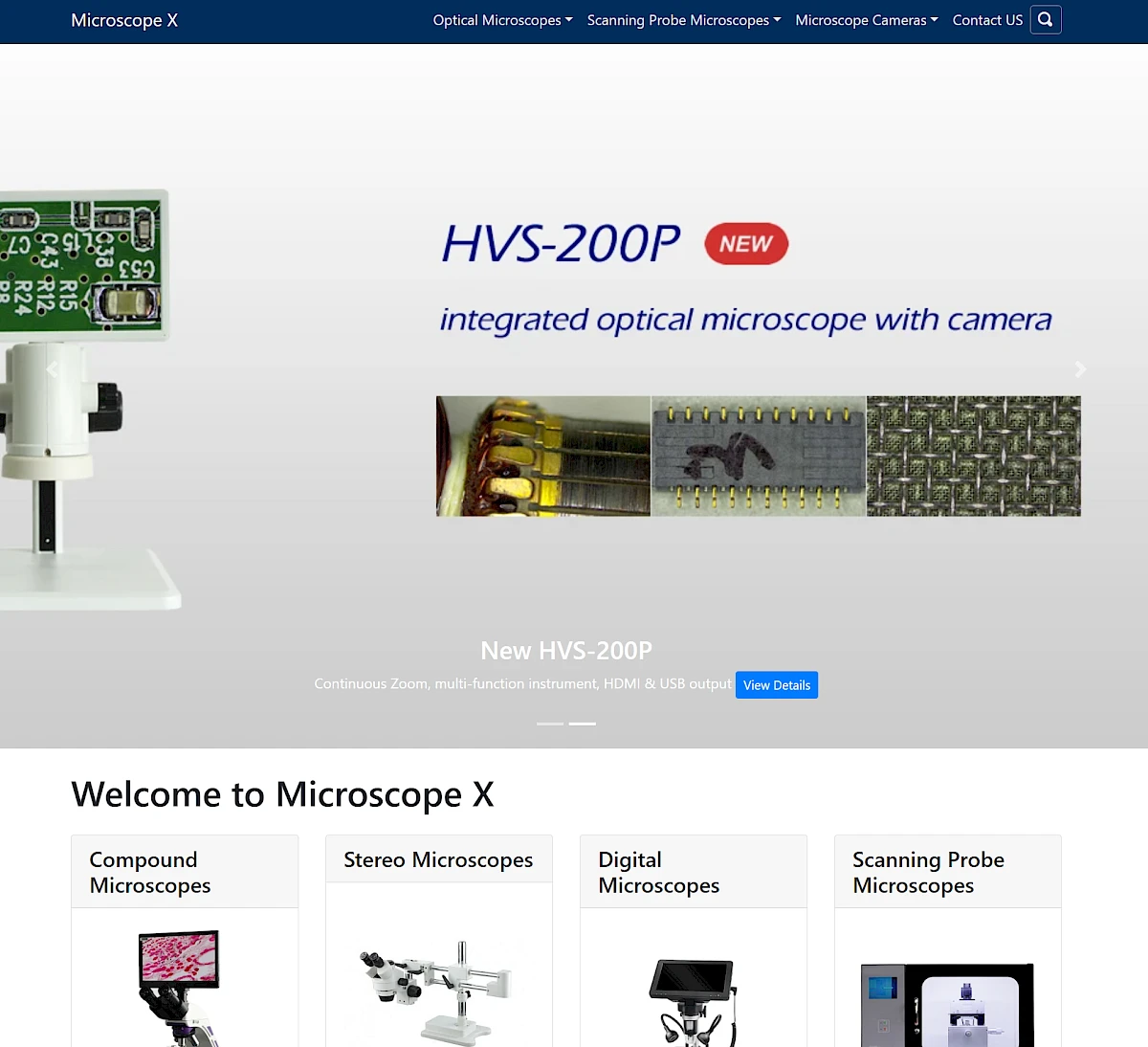 Our website has been fully revamped_Microscope X