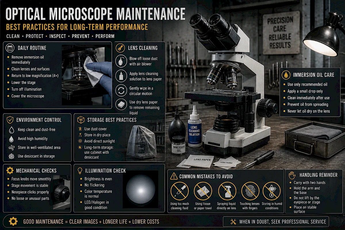 Optical Microscope Maintenance: Best Practices for Long-Term Performance