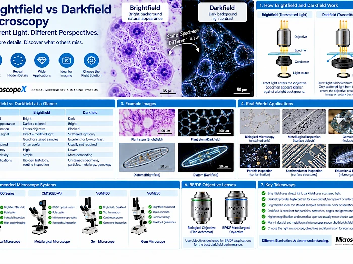 Brightfield vs Darkfield Microscopy: Differences, Applications and How to Choose